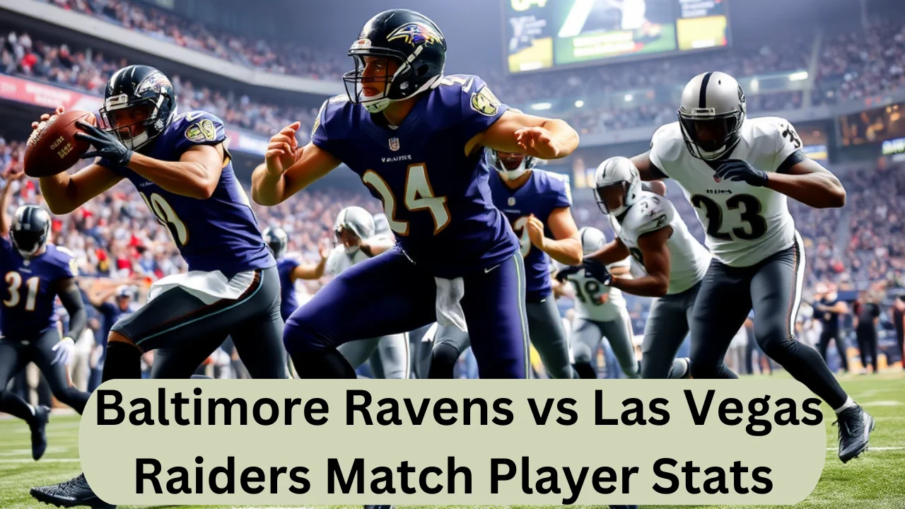 Baltimore Ravens vs Las Vegas Raiders Match Player Stats 
